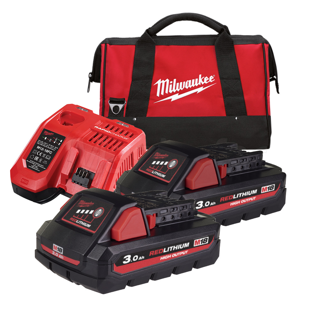 kit energia milwaukee batterie da 3 ampere