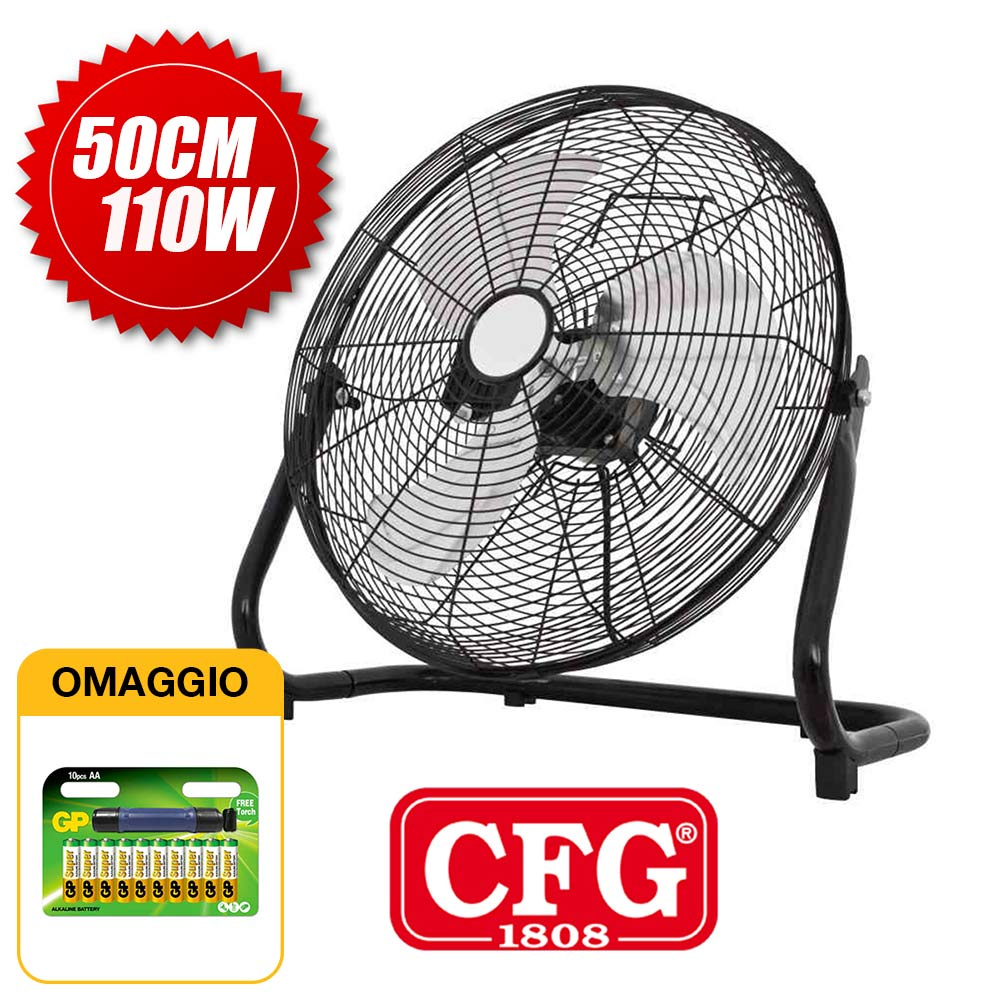 CFG Black Box 50 Ventilatore da terra e da parete in metallo